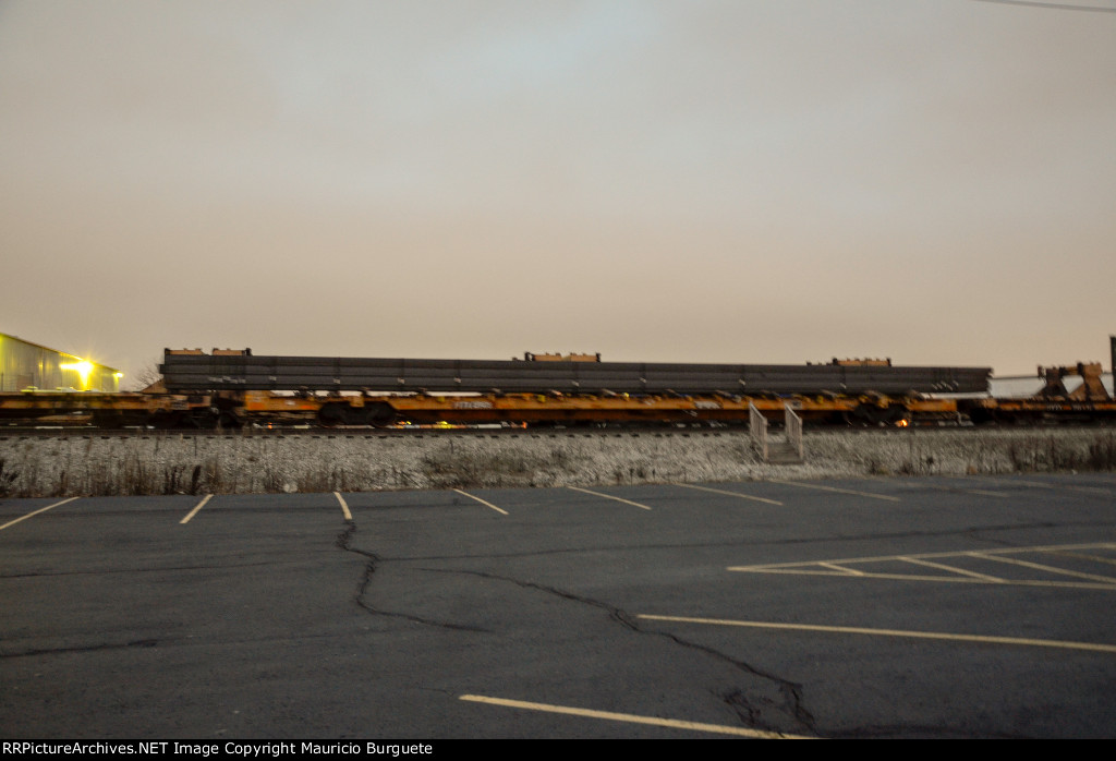 PTTX Flat Car with steel beams